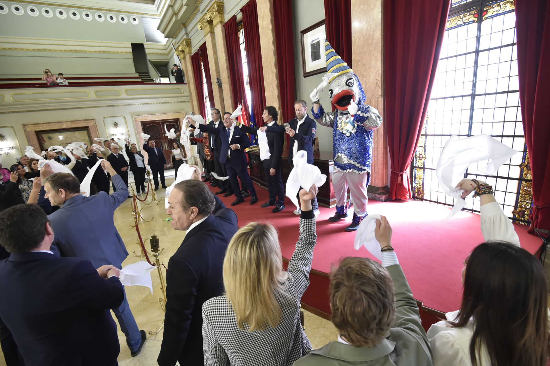 La misa sardinera y la recepción en el Ayuntamiento de Murcia, en imágenes