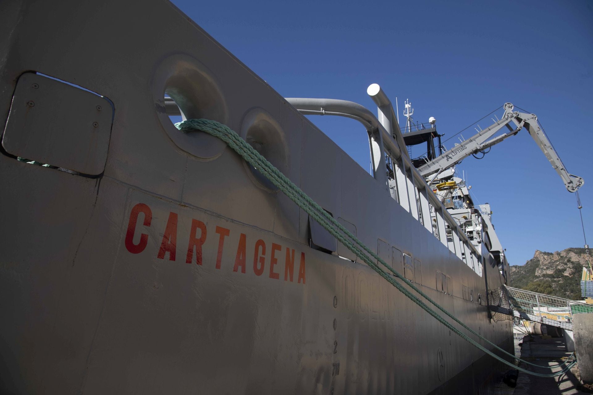 Recorrido en imágenes por el buque &#039;Cartagena&#039;