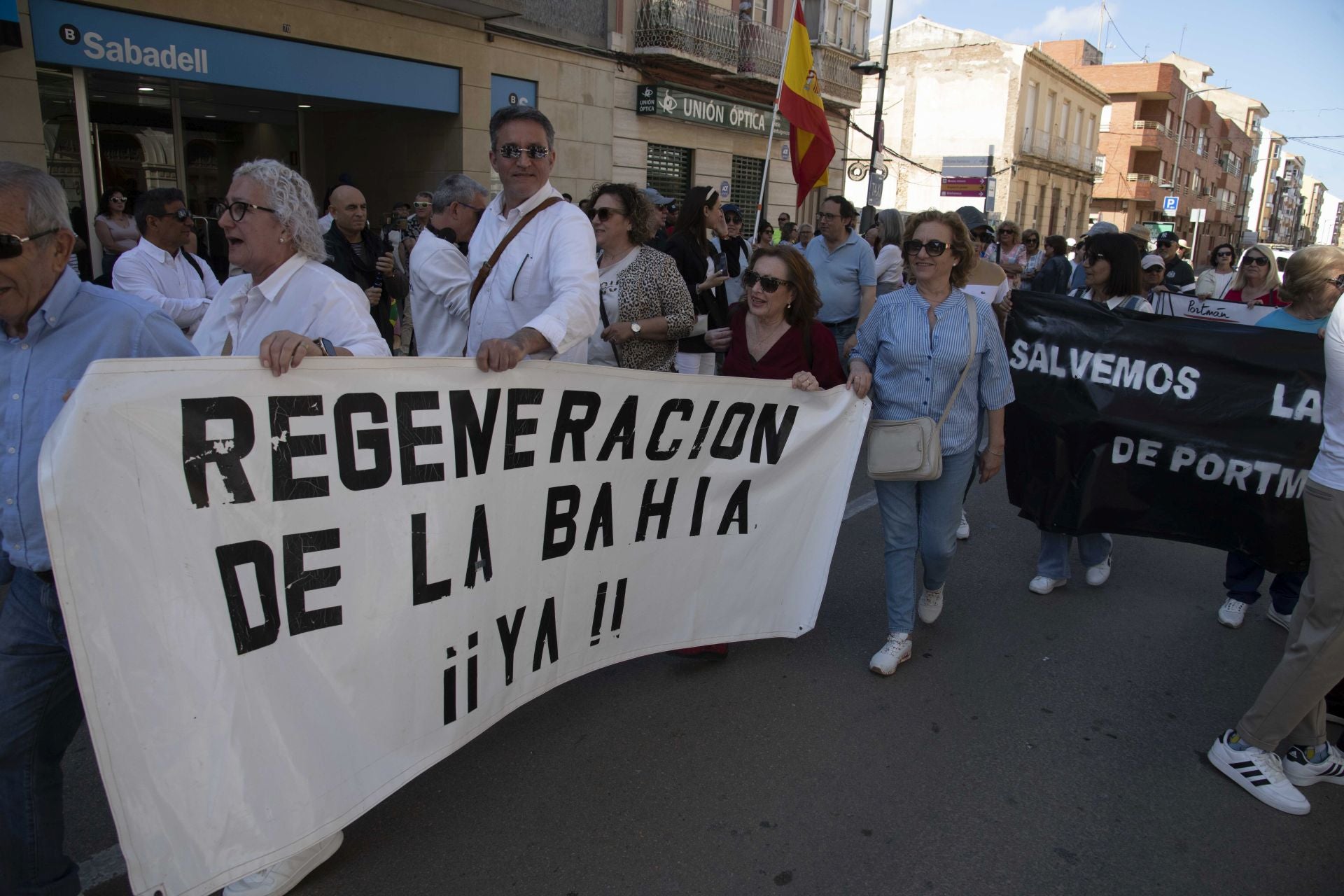 La concentración en La Unión contra el sellado de Portmán, en imágenes