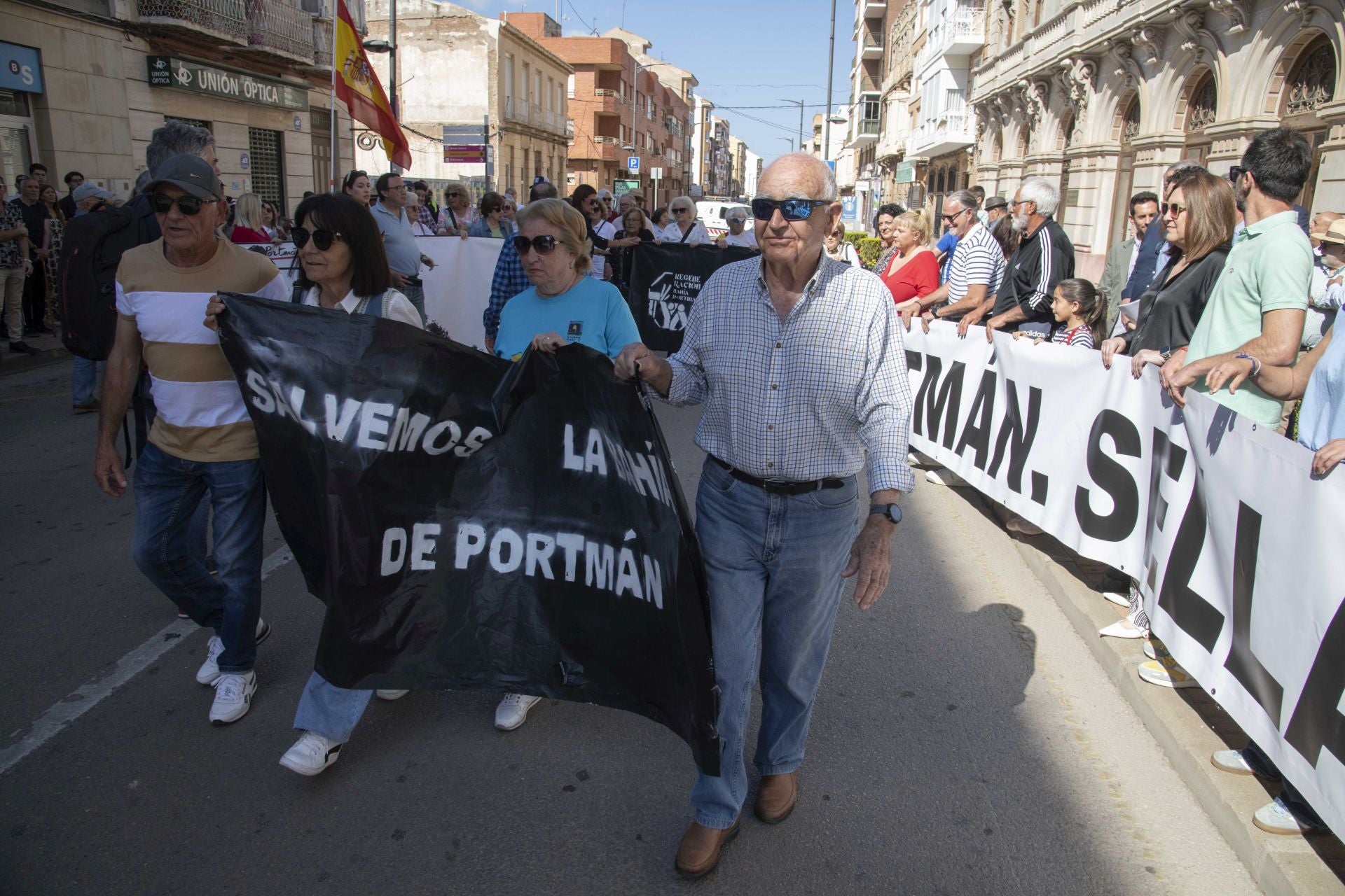 La concentración en La Unión contra el sellado de Portmán, en imágenes