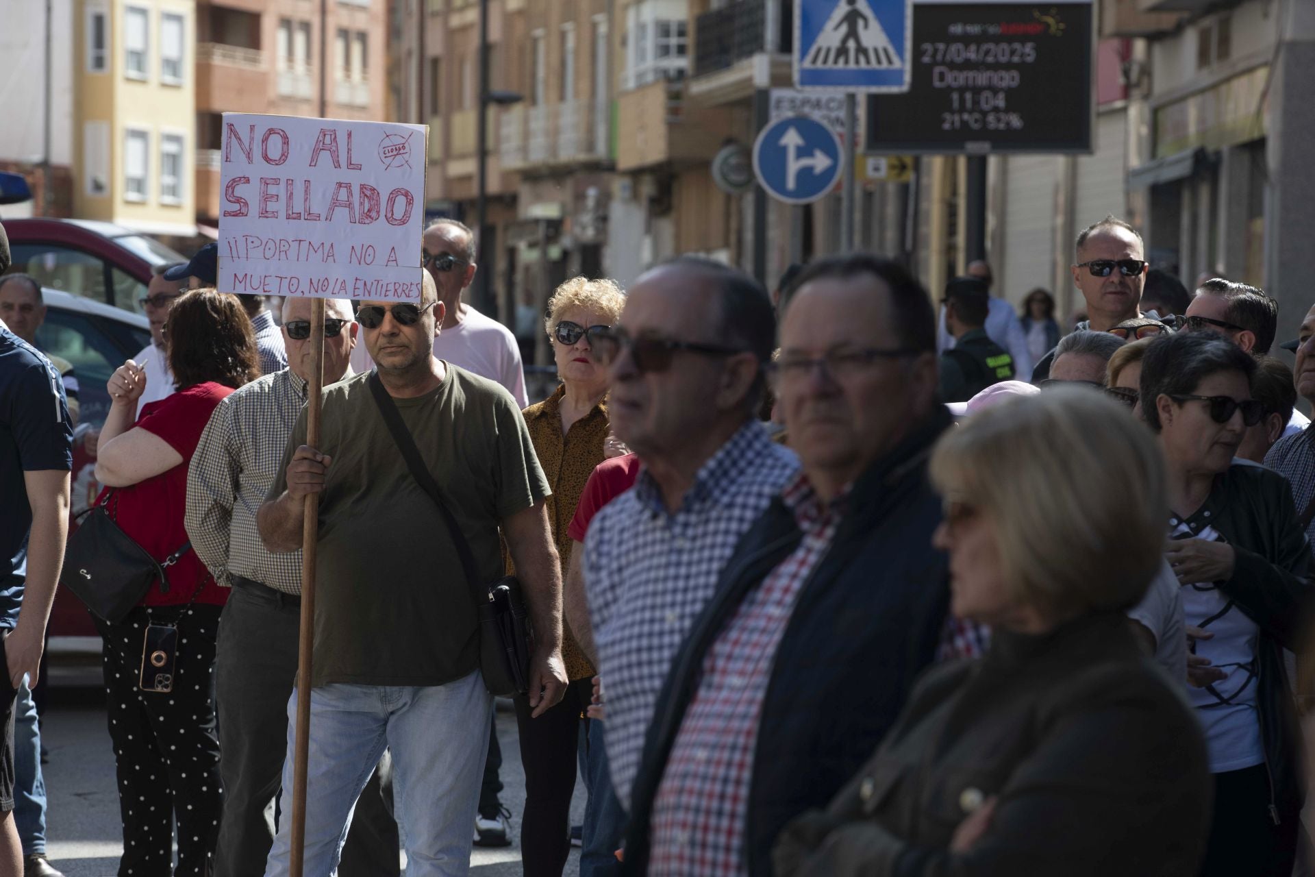 La concentración en La Unión contra el sellado de Portmán, en imágenes