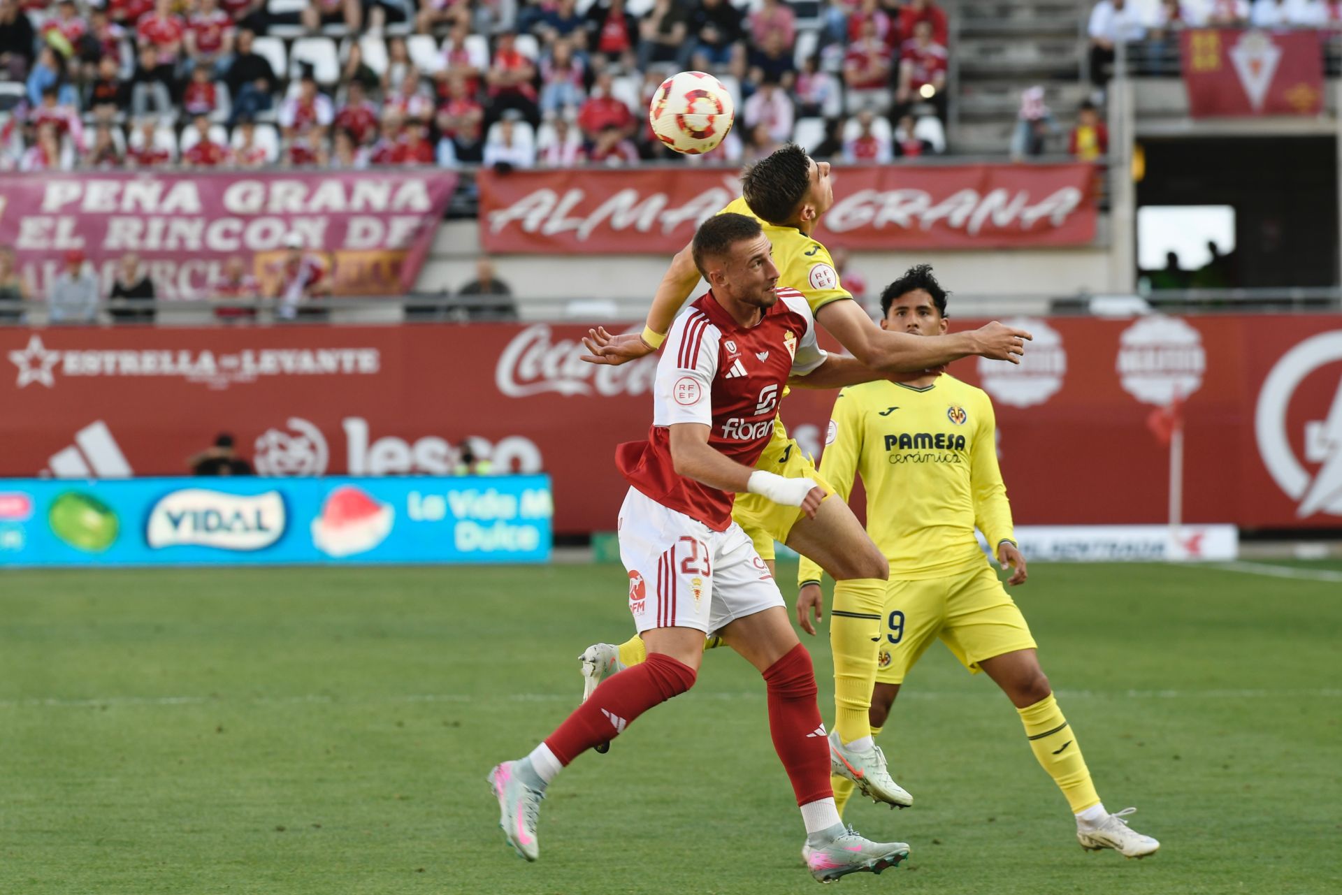 La victoria del Real Murcia frente al Villarreal B, en imágenes