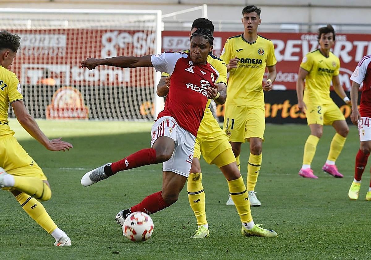 La victoria del Real Murcia frente al Villarreal B, en imágenes