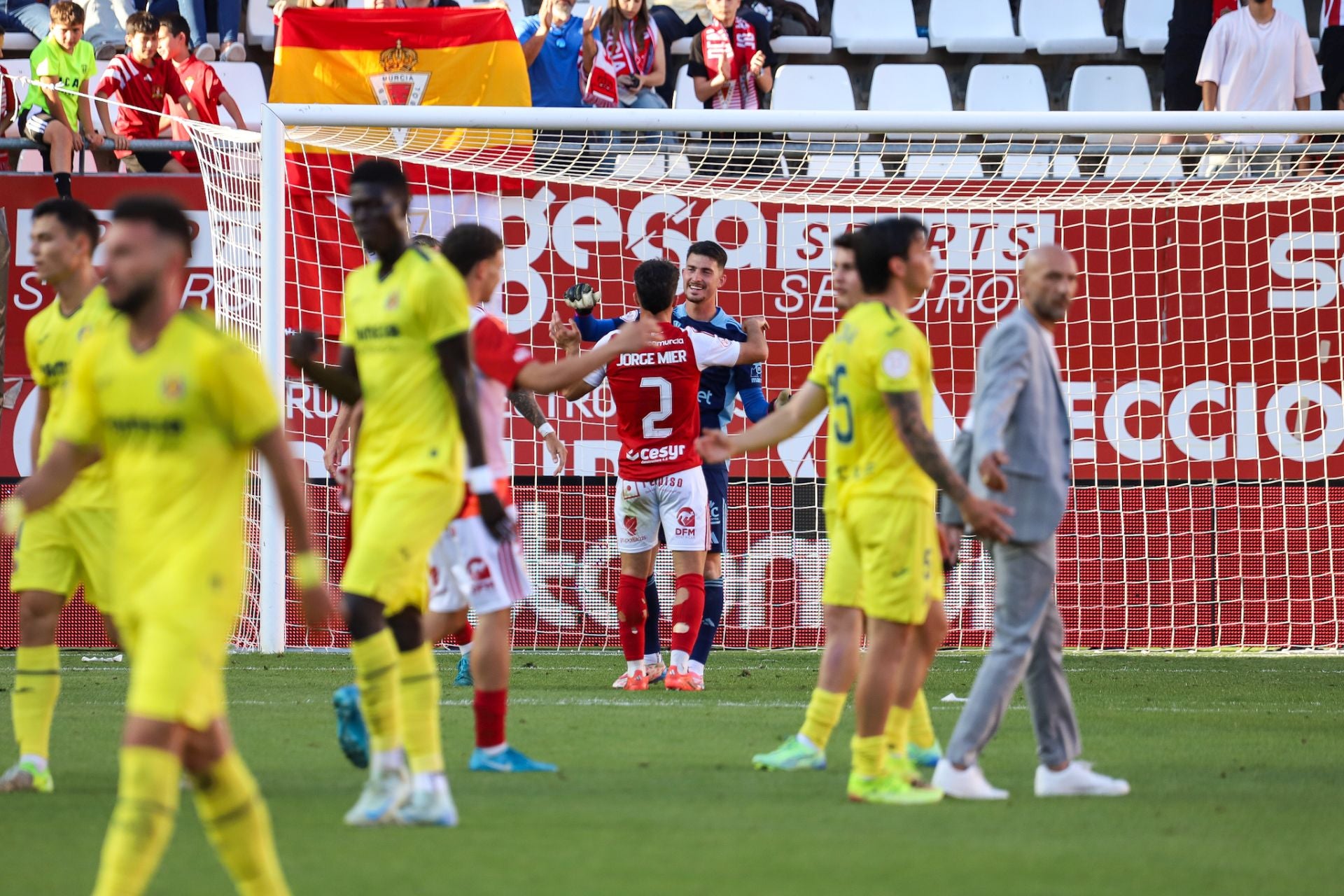 La victoria del Real Murcia frente al Villarreal B, en imágenes