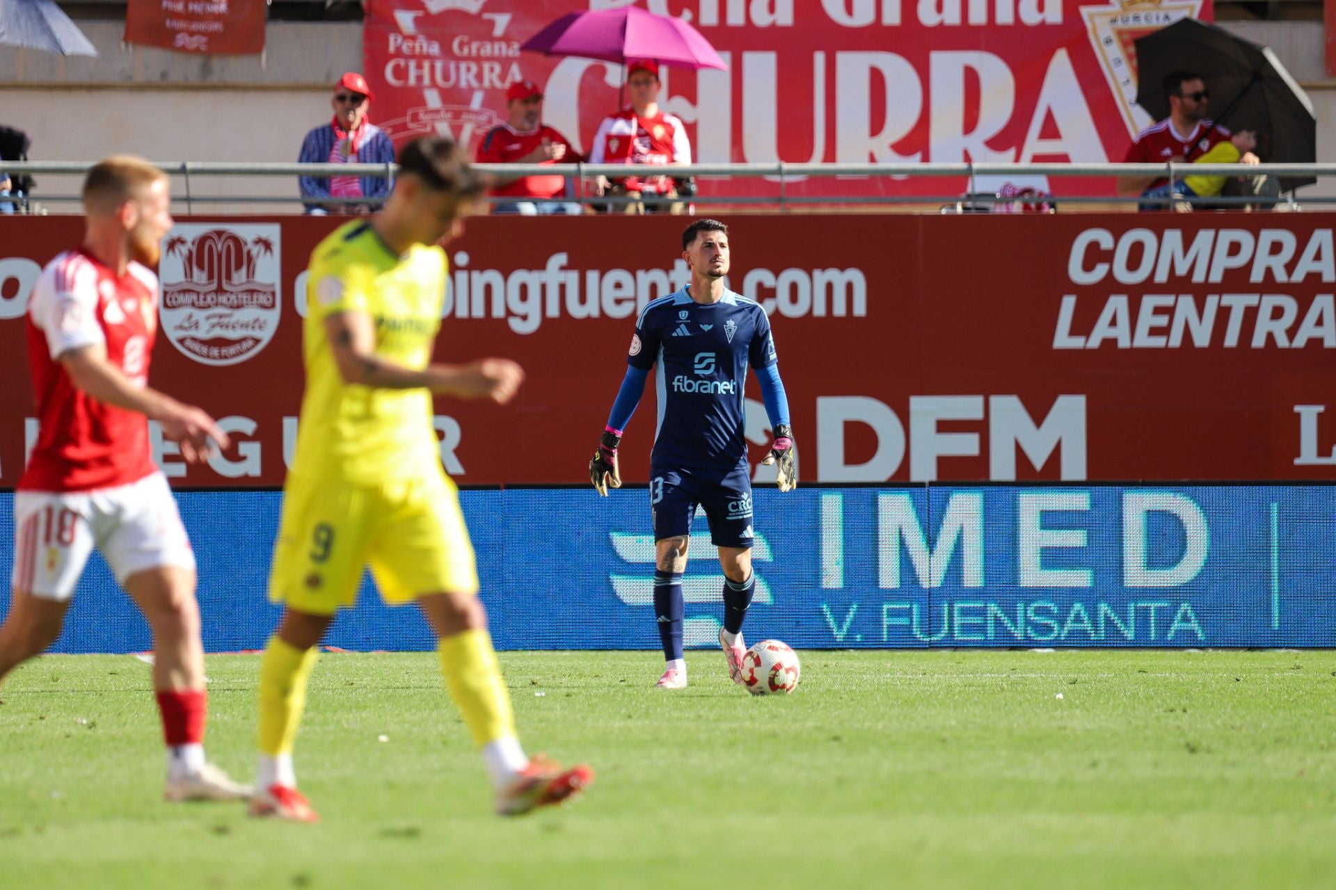 La victoria del Real Murcia frente al Villarreal B, en imágenes