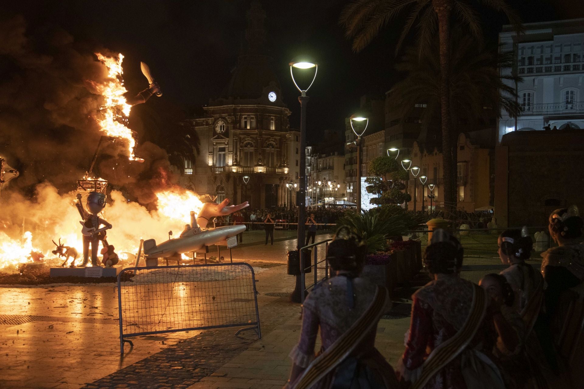 La despedida de las Fallas en Cartagena, en imágenes