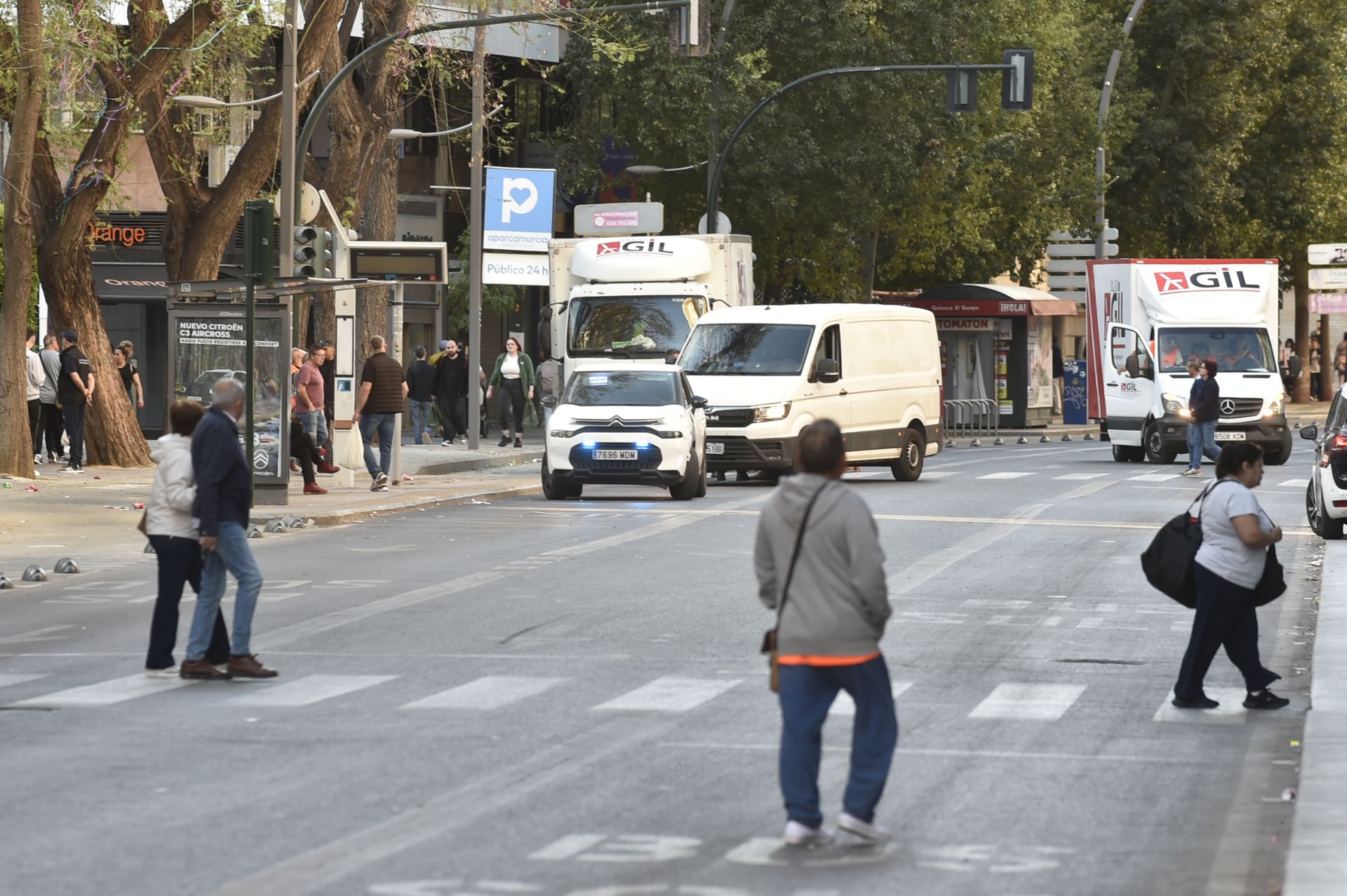 El apagón en Murcia, Cartagena y Lorca, en imágenes