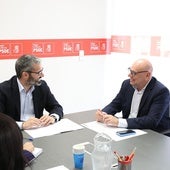 Francisco Lucas, durante la reunión con los responsables del CERMI.