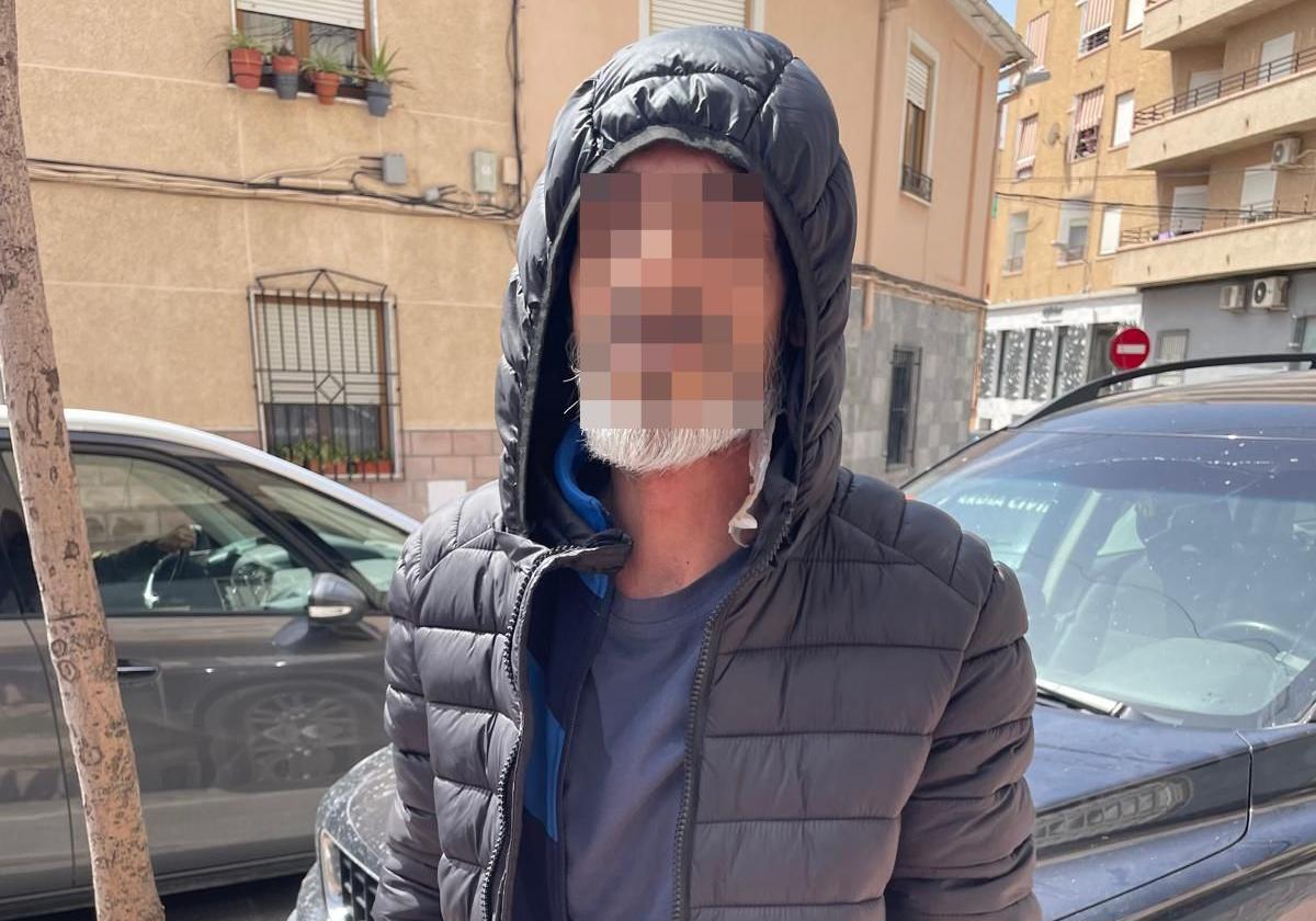 Imagen del presunto autor de los hechos delictivos.