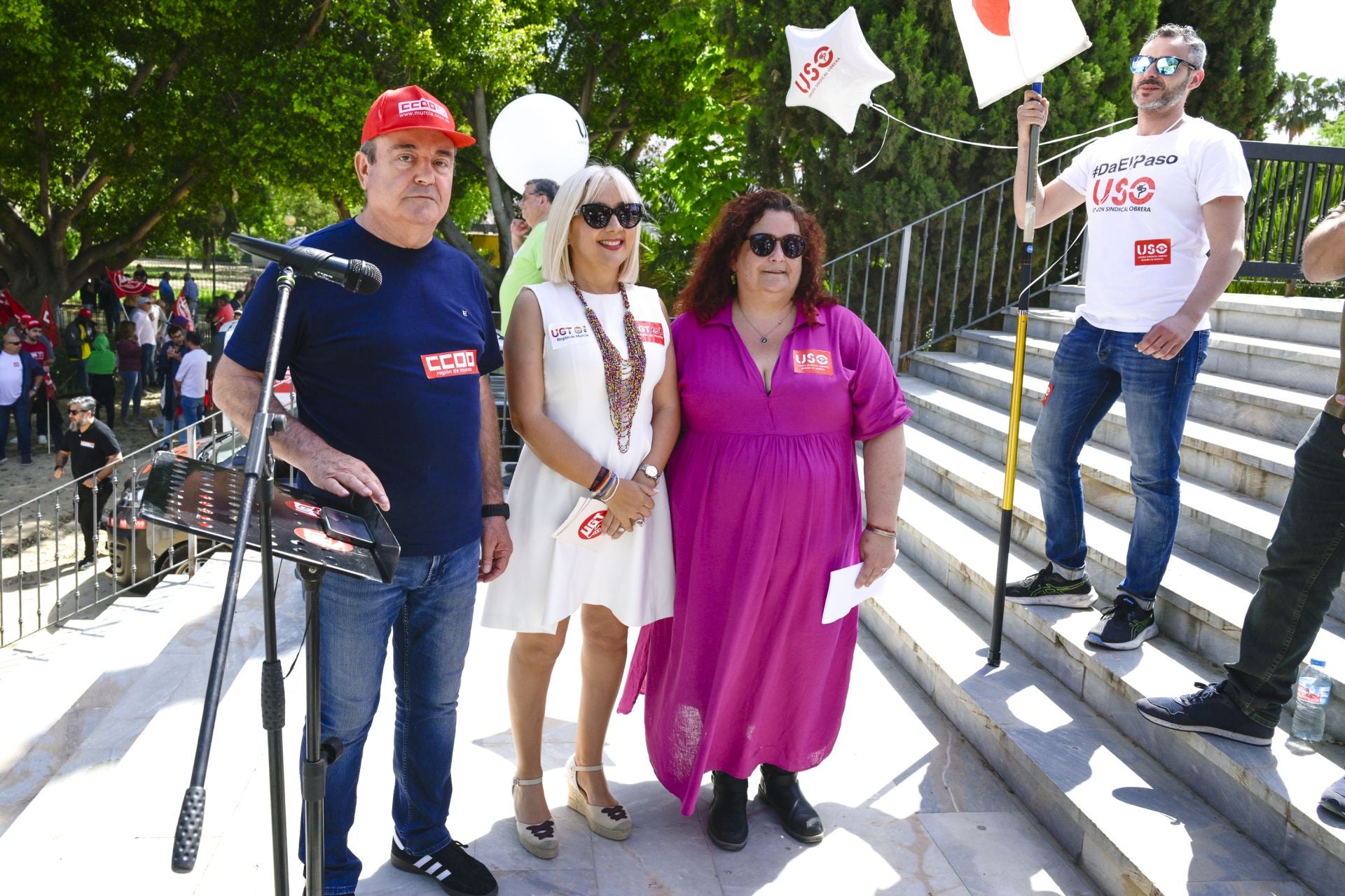 Las imágenes de la manifestación del Primero de Mayo en Murcia
