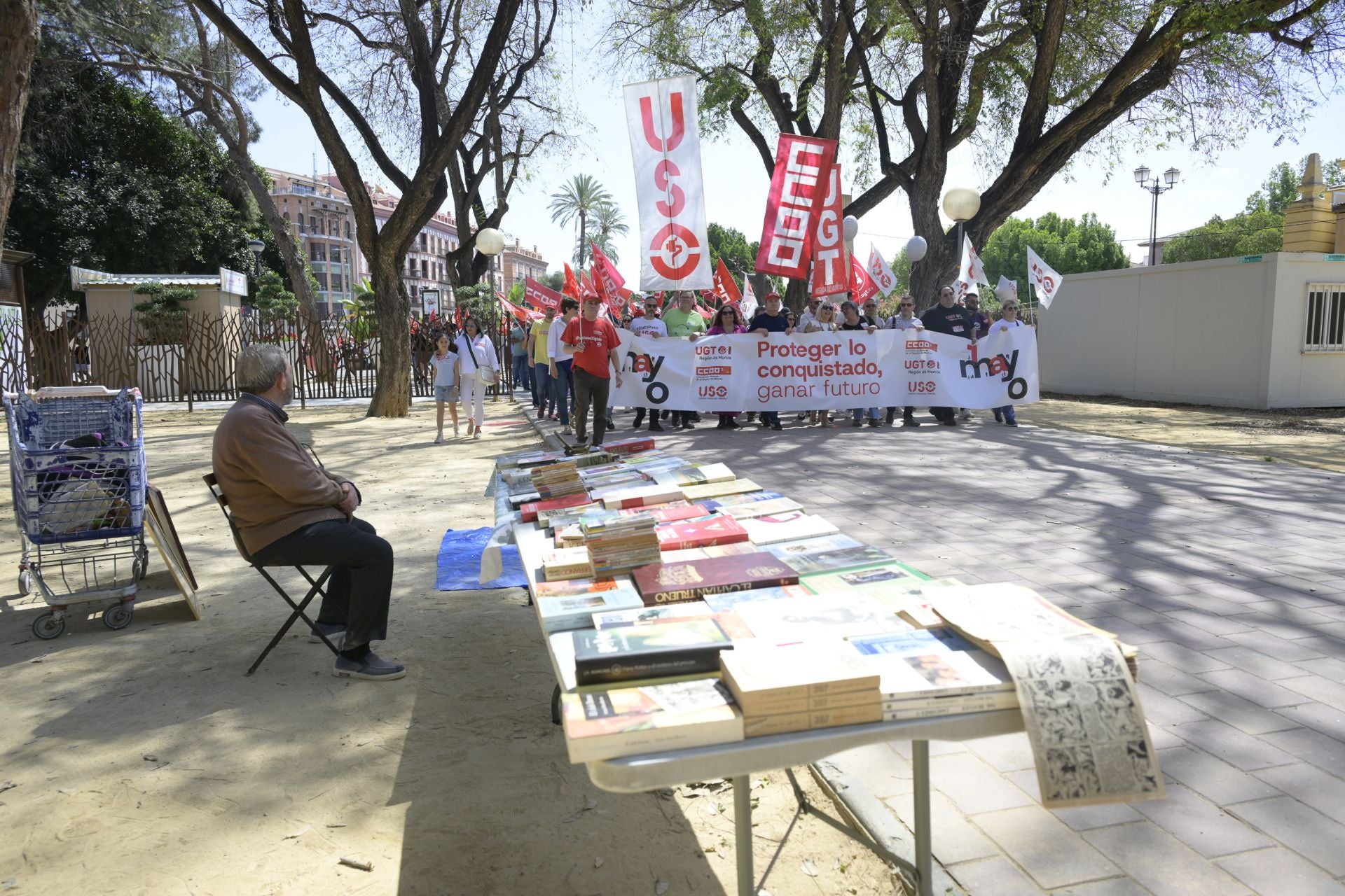 Las imágenes de la manifestación del Primero de Mayo en Murcia