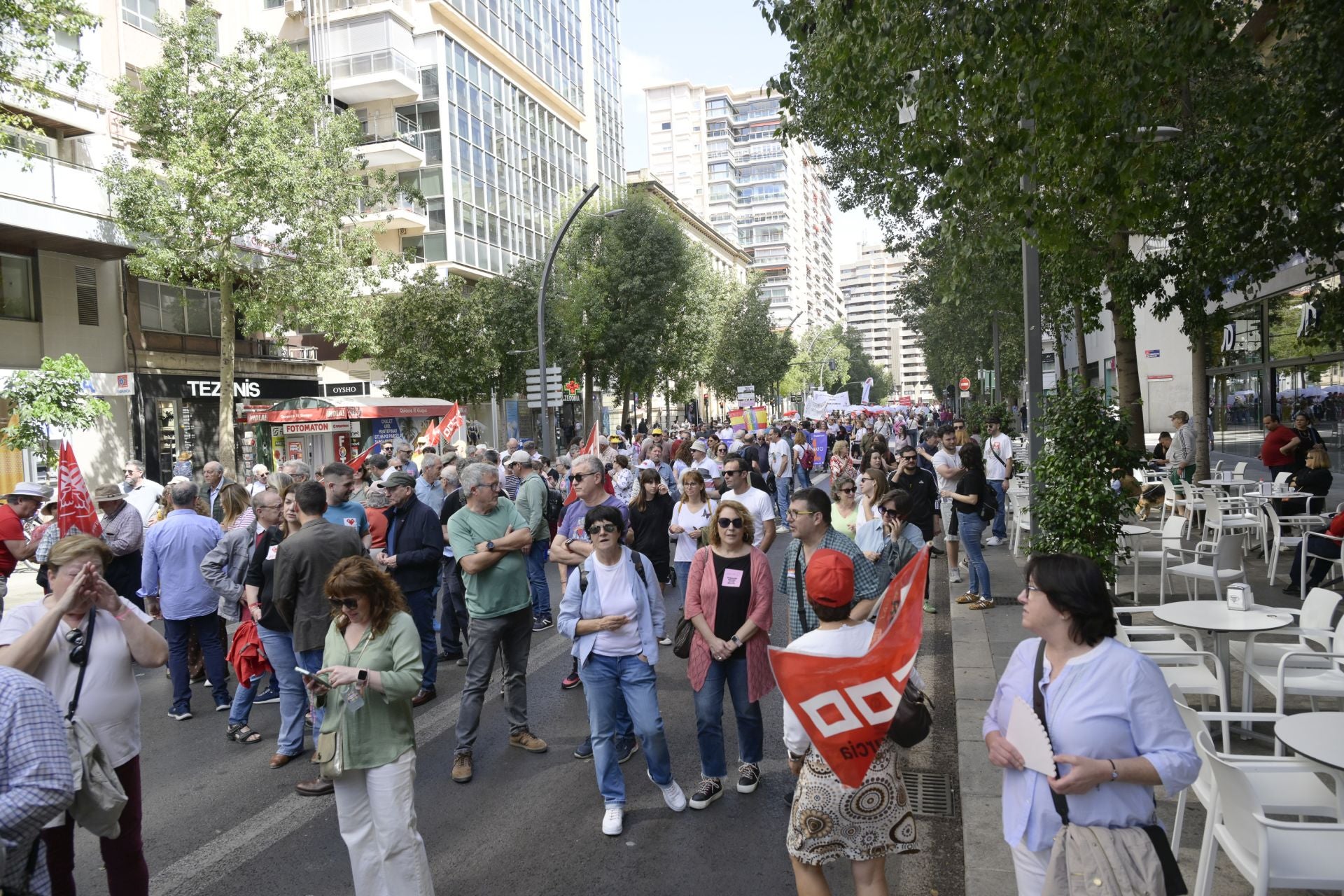 Las imágenes de la manifestación del Primero de Mayo en Murcia
