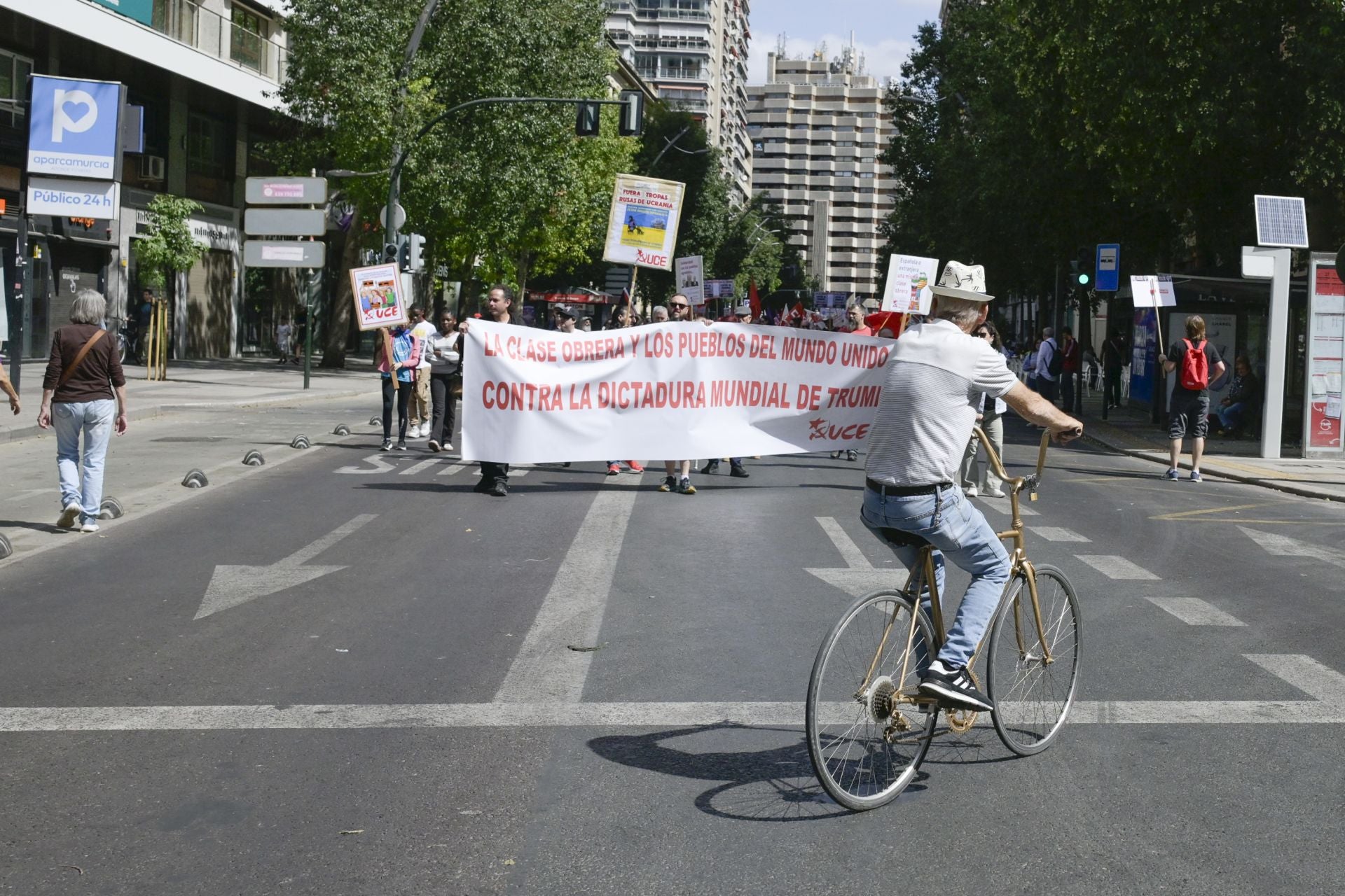 Las imágenes de la manifestación del Primero de Mayo en Murcia