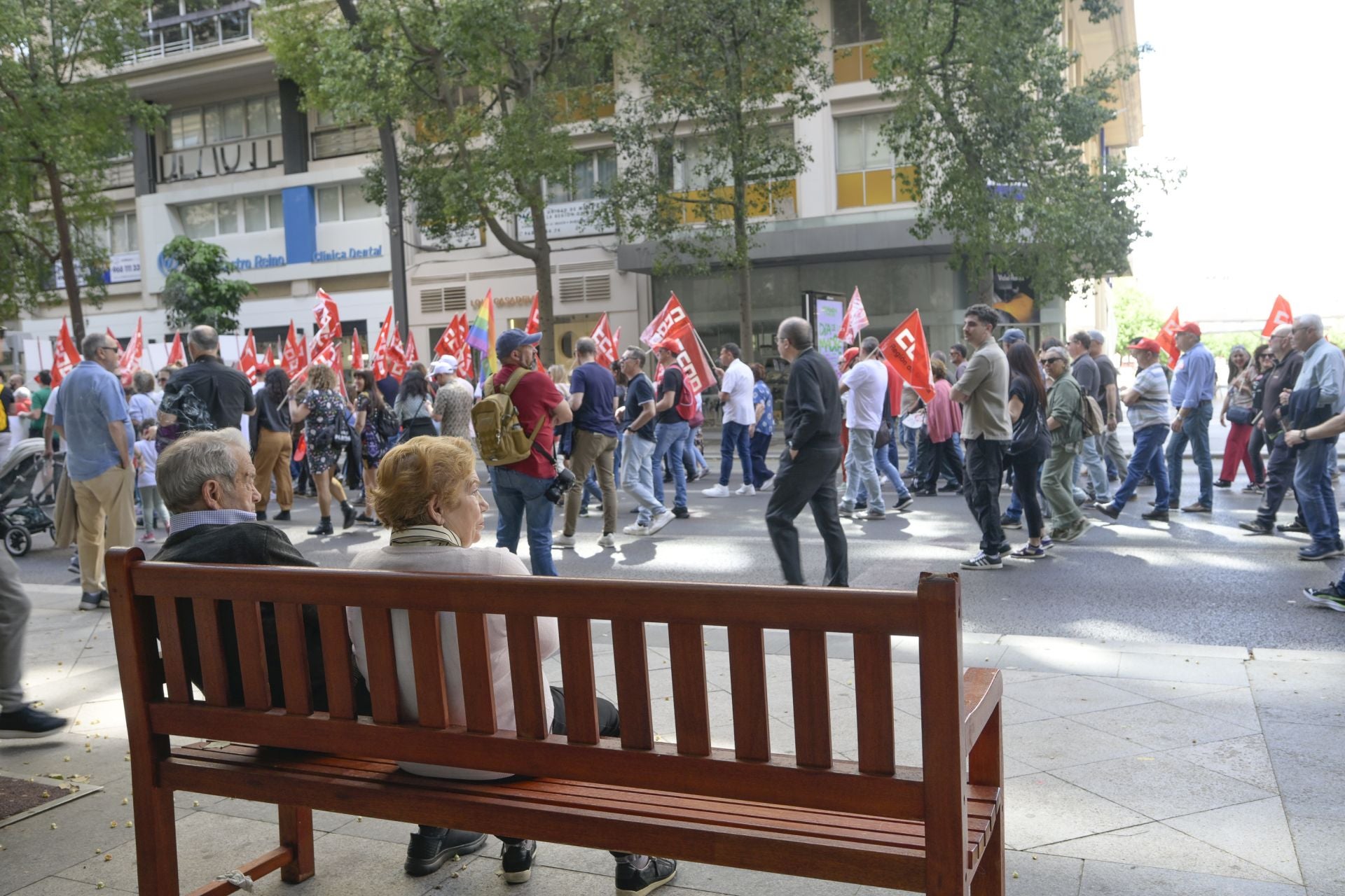 Las imágenes de la manifestación del Primero de Mayo en Murcia