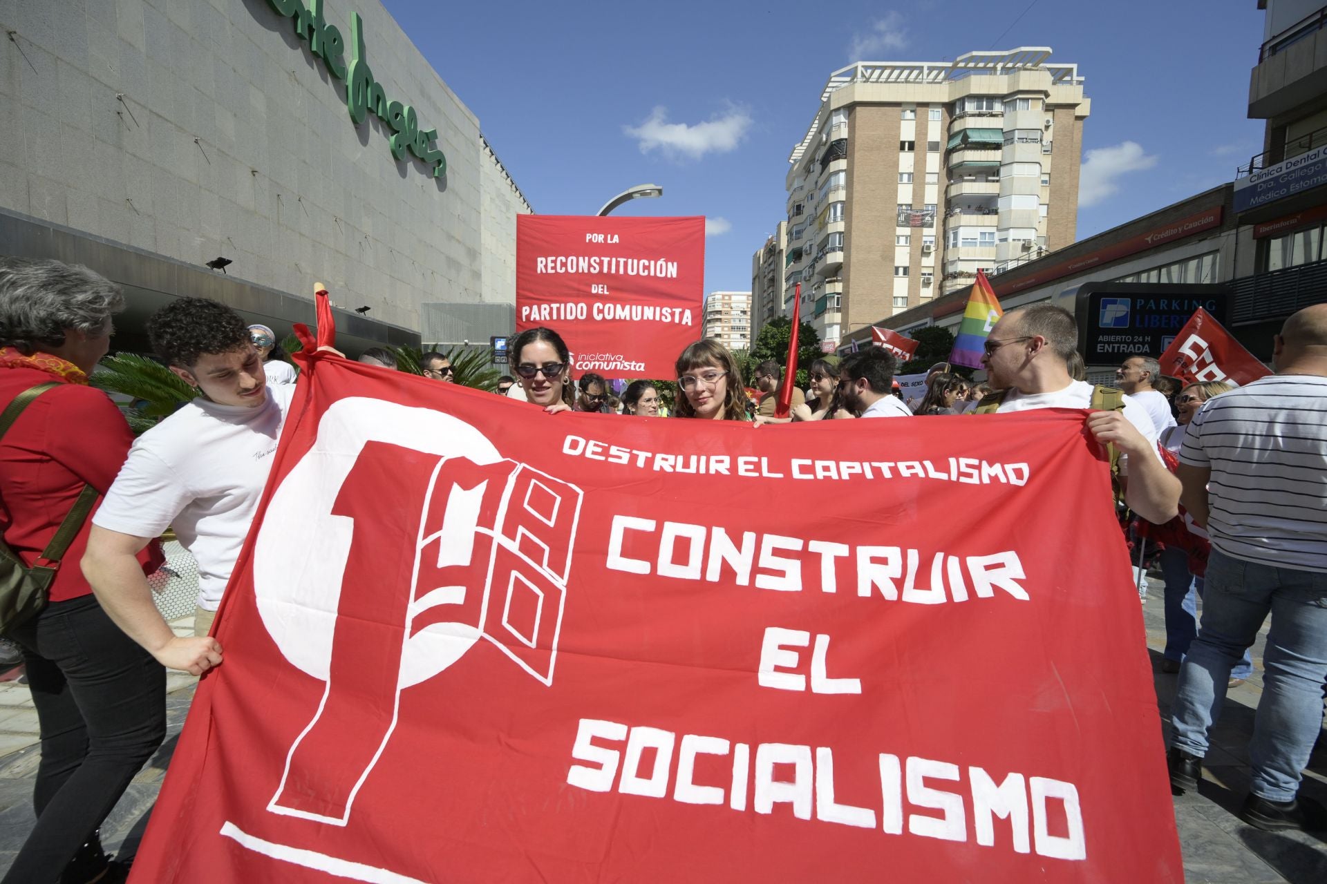La manifestación del Primero de Mayo en Murcia, en imágenes