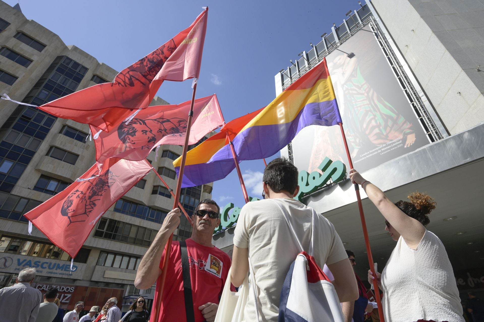 La manifestación del Primero de Mayo en Murcia, en imágenes
