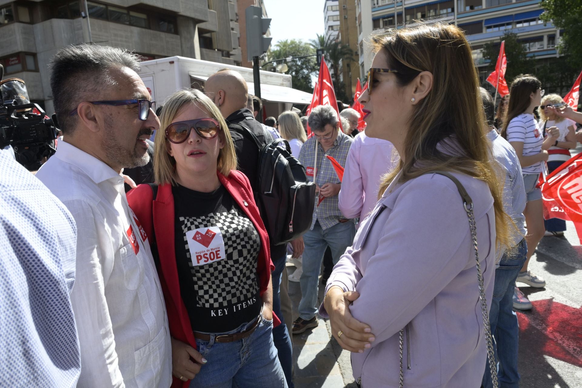 Las imágenes de la manifestación del Primero de Mayo en Murcia