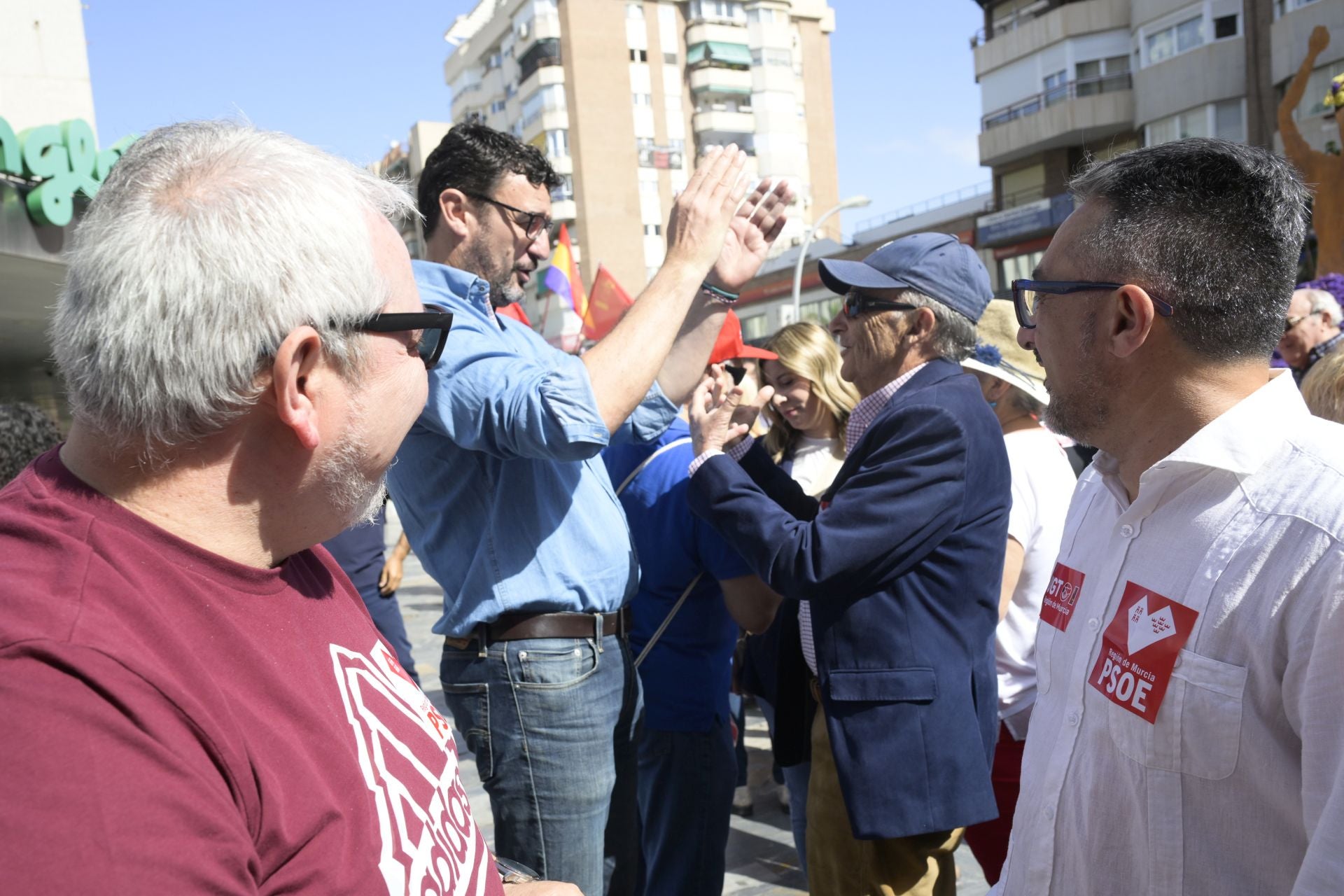 Las imágenes de la manifestación del Primero de Mayo en Murcia