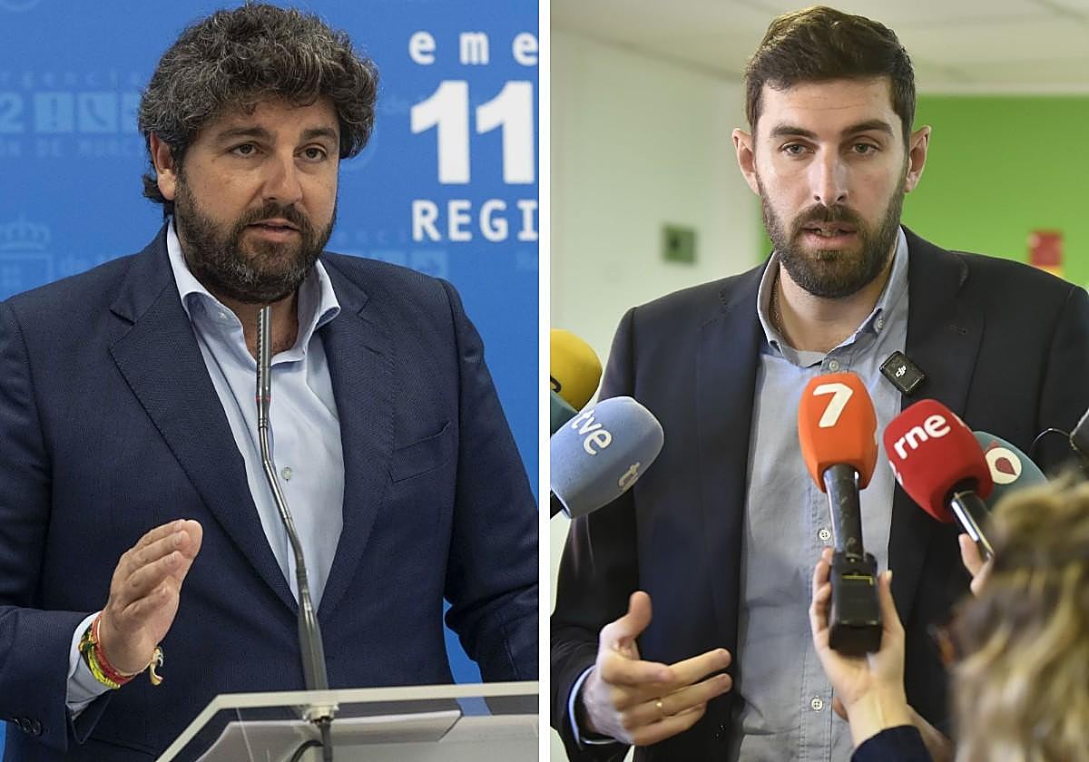 Fernando López Miras (izq) y José Ángel Antelo (dcha).