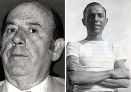 Julián Andúgar y Miguel Hernández en dos fotografías históricas.