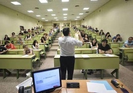 Opositores en una pasada convocatoria de oposiciones.