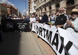 Imagen de la concentración del pasado fin de semana en La Unión contra el plan del Ministerio para la bahía de Portmán.