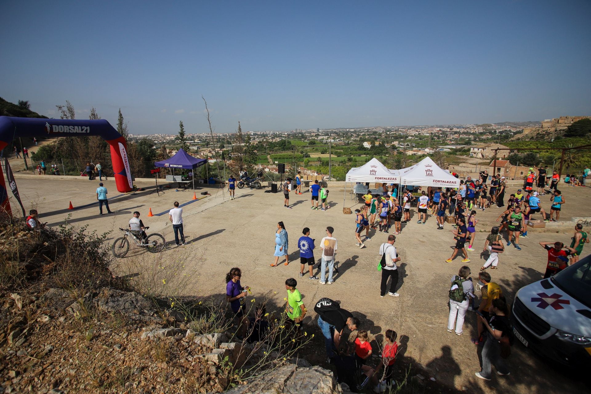 La carrera popular de Los Tres Castillos de Monteagudo, en imágenes