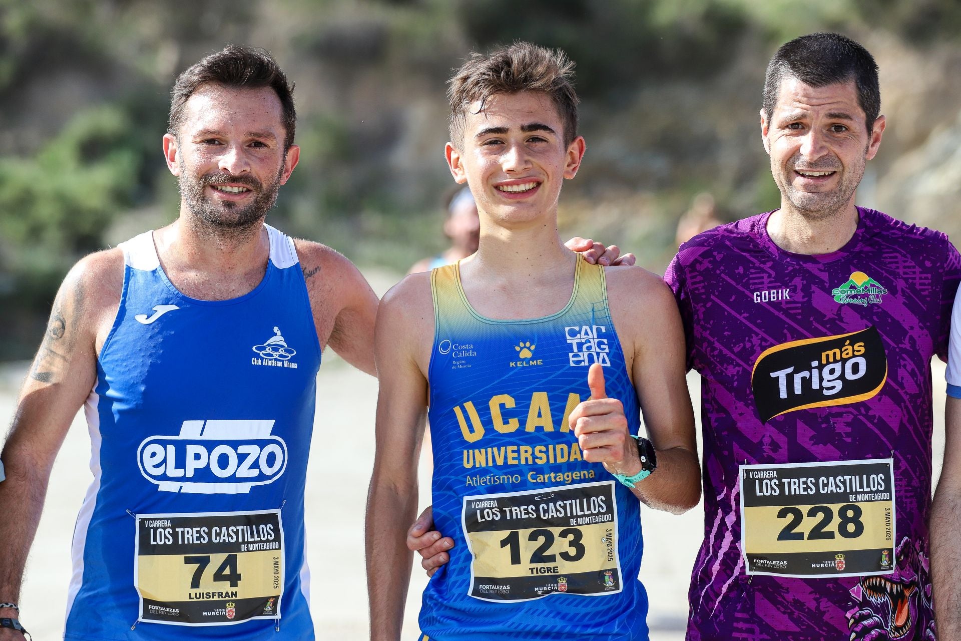 La carrera popular de Los Tres Castillos de Monteagudo, en imágenes