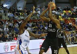 El pívot Ugochukwu, en el partido ante el Fuenlabrada.