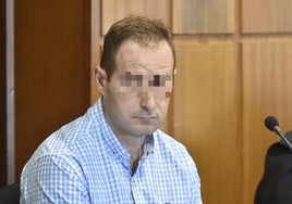 El acusado, este lunes, en el juicio ante jurado en la Audiencia Provincial.