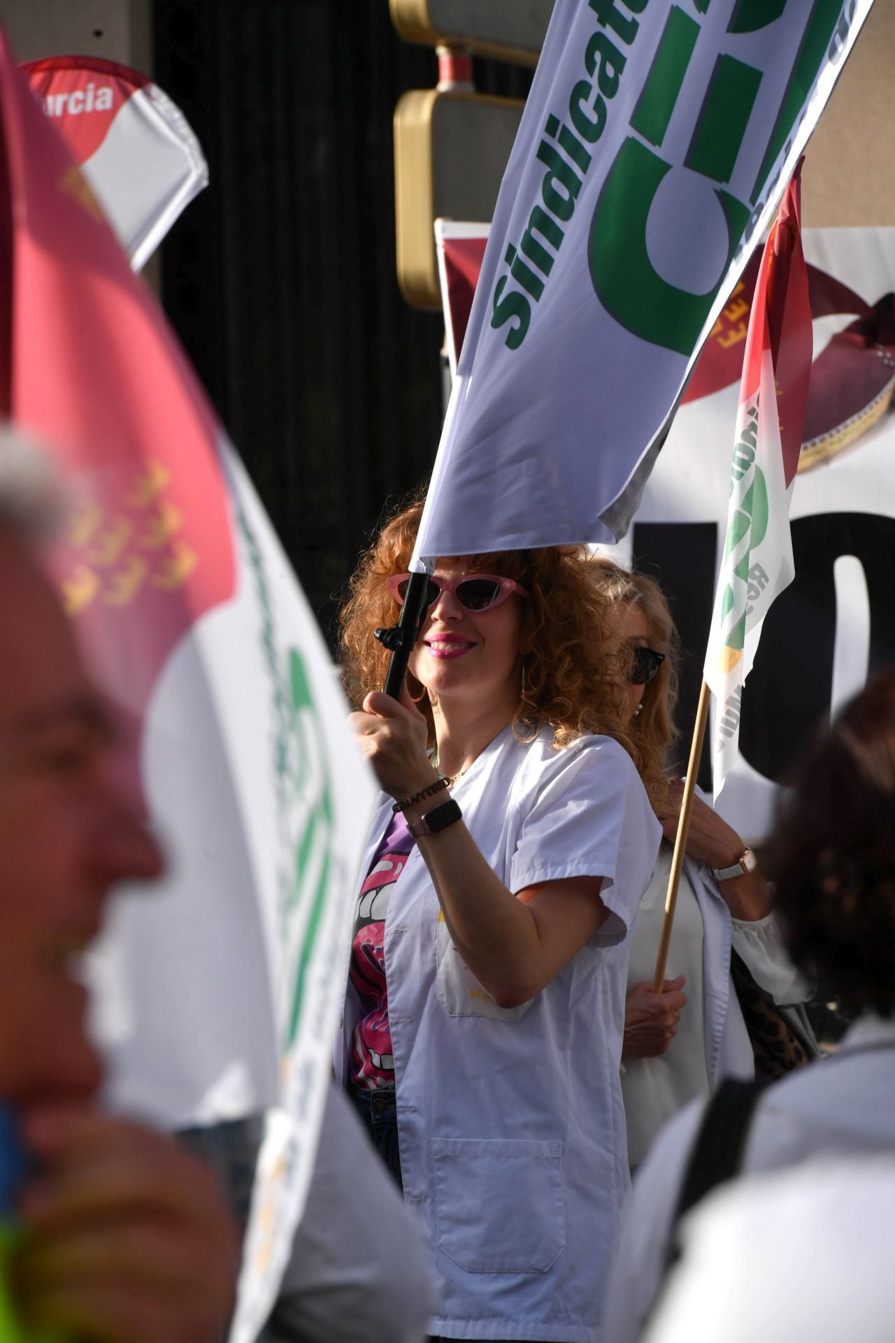 La protesta de los médicos en Murcia, en imágenes