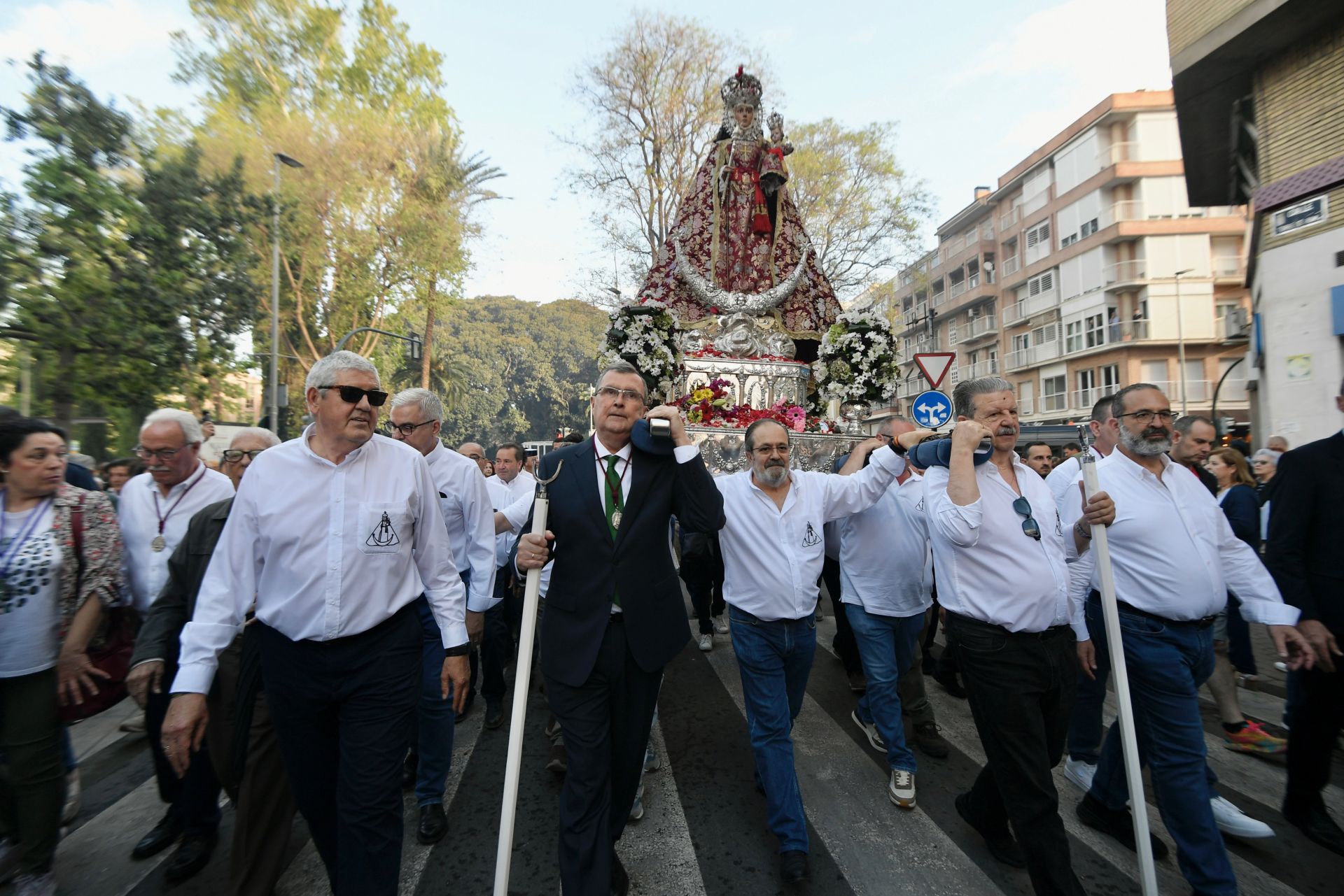 En imágenes, el regreso de la Fuensanta a su santuario tras las Fiestas de Primavera