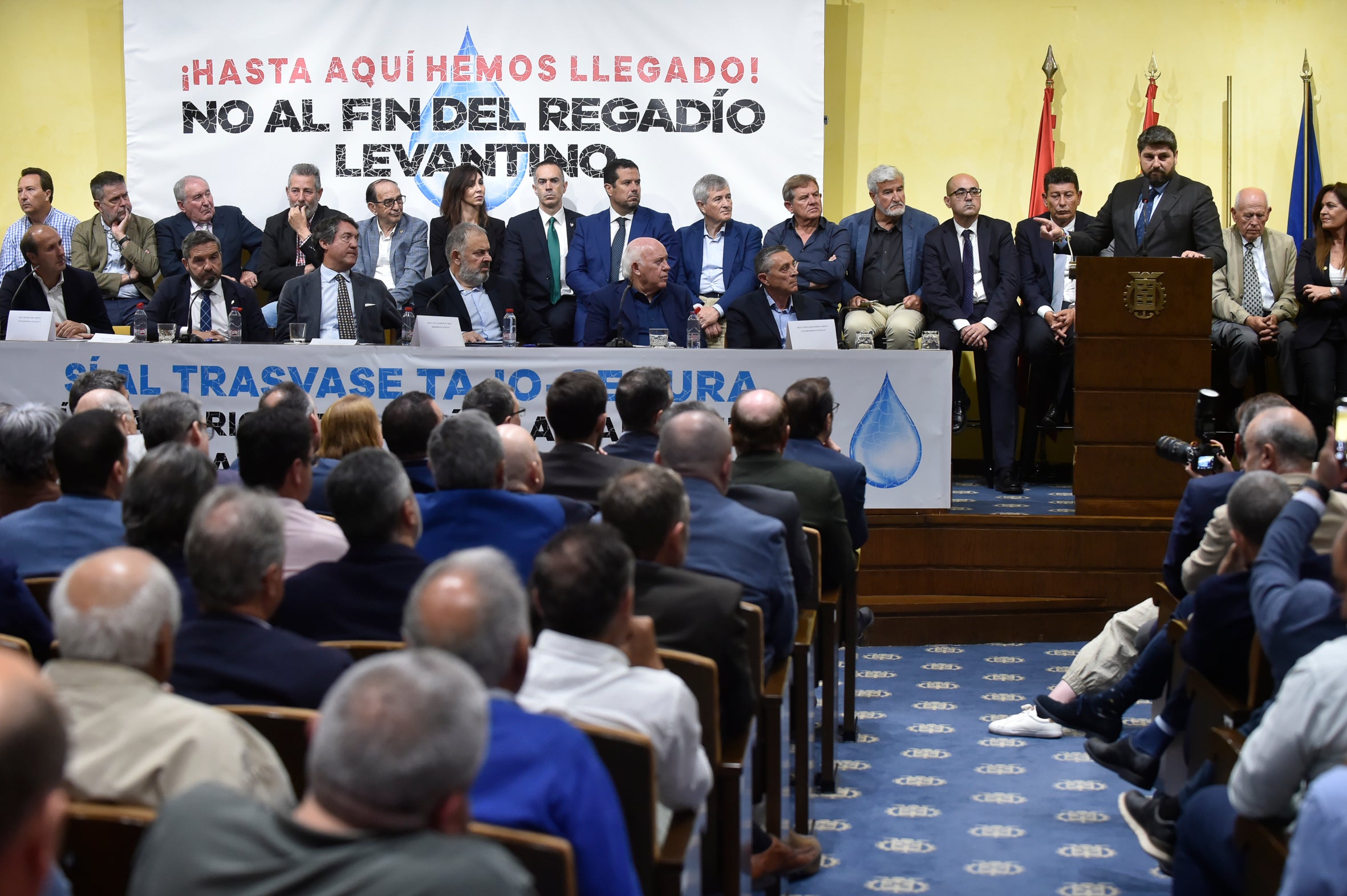 El primer acto en defensa del Trasvase Tajo-Segura, en imágenes