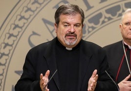 Ramón Navarro, en la sede de la Diócesis.