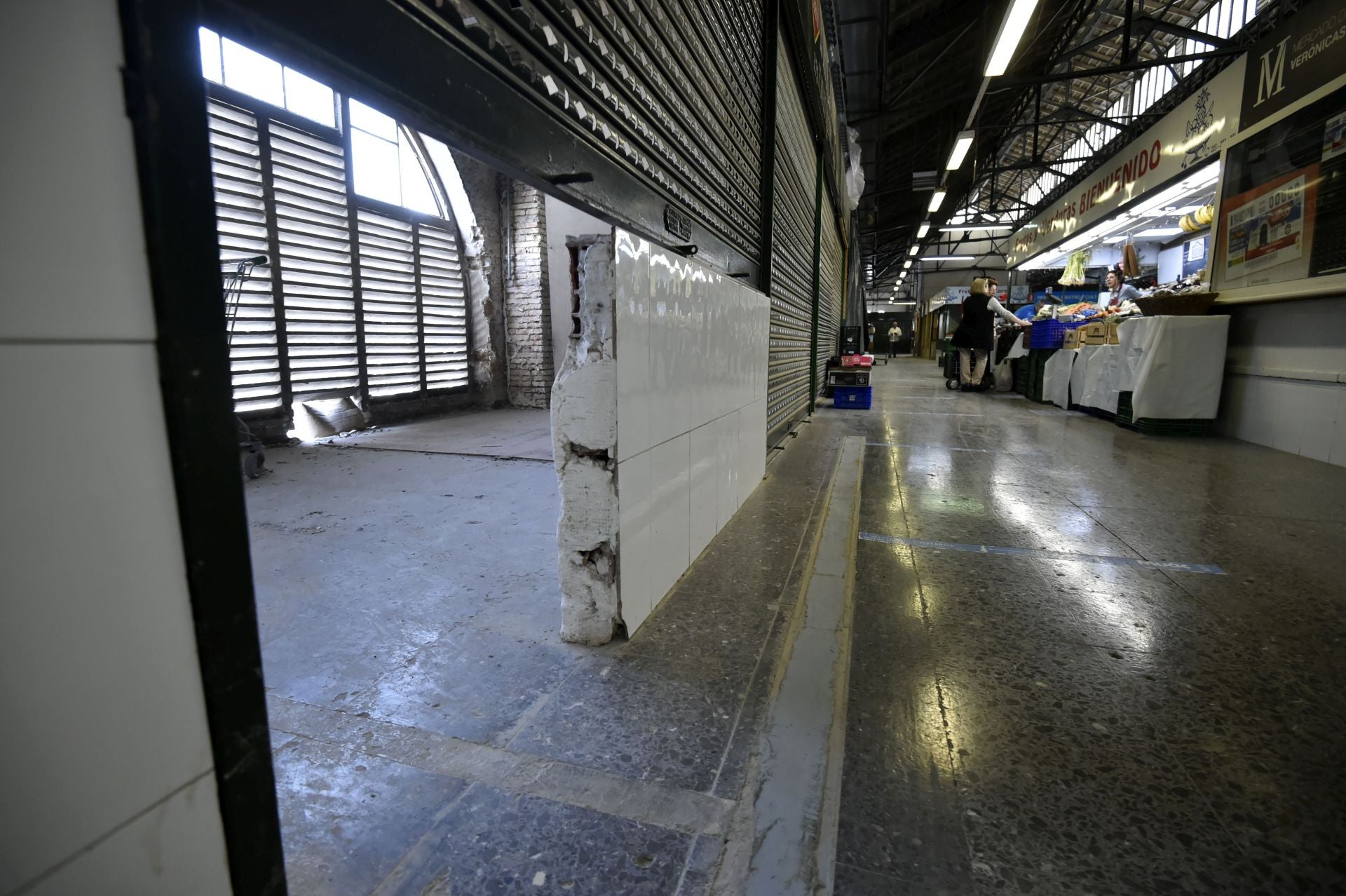 Las imágenes de las obras en el Mercado de Verónicas de Murcia