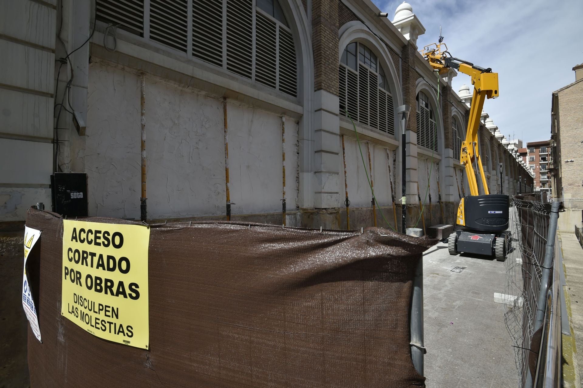 Las imágenes de las obras en el Mercado de Verónicas de Murcia