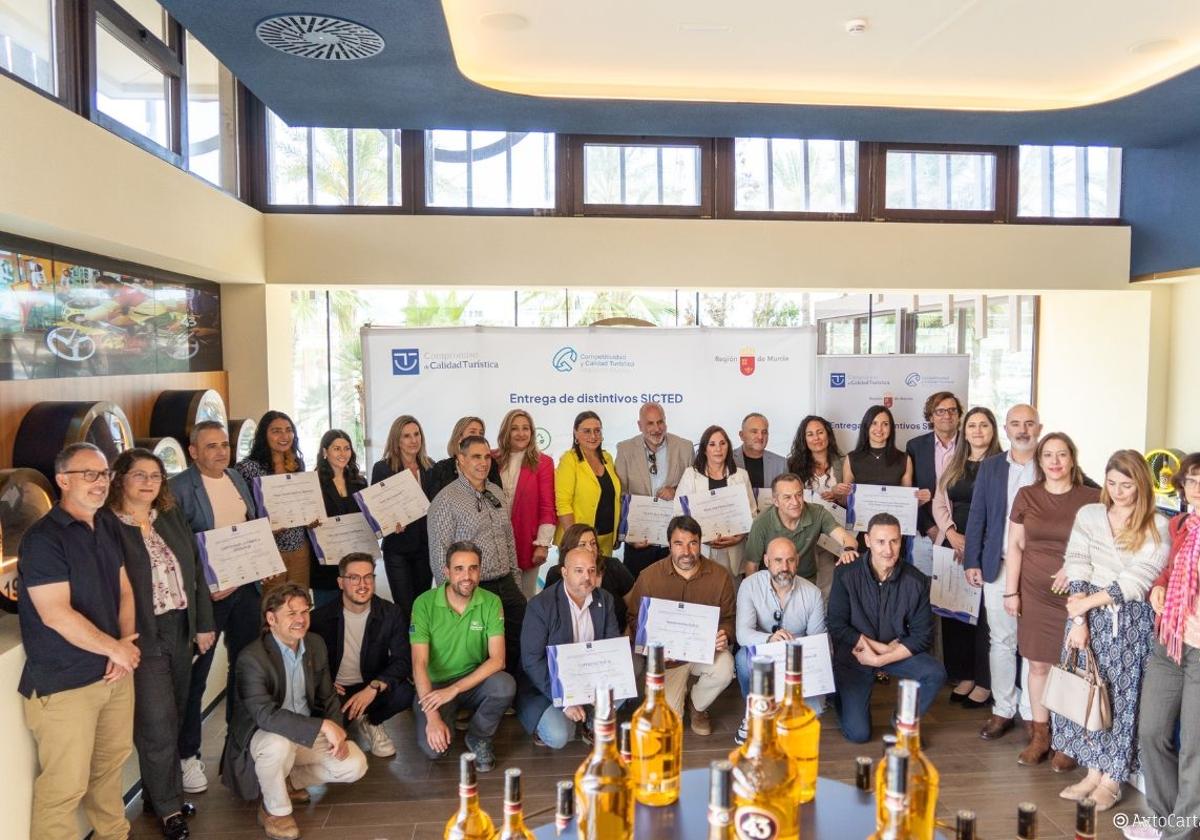 Veinte empresas de Cartagena reciben su sello de calidad turística