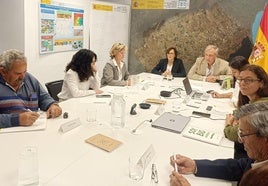 Un momento de la reunión de la Oficina Técnica del Mar Menor.