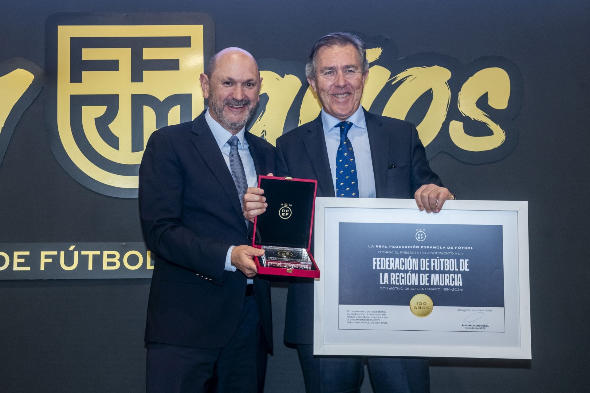 Gala del centenario de la Federación de Fútbol de la Región de Murcia, en imágenes