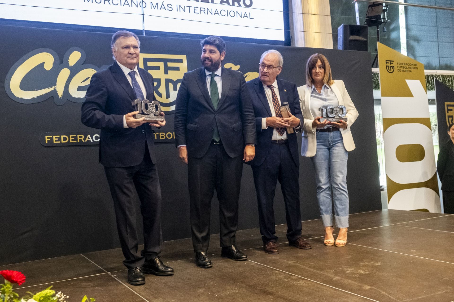 Gala del centenario de la Federación de Fútbol de la Región de Murcia, en imágenes