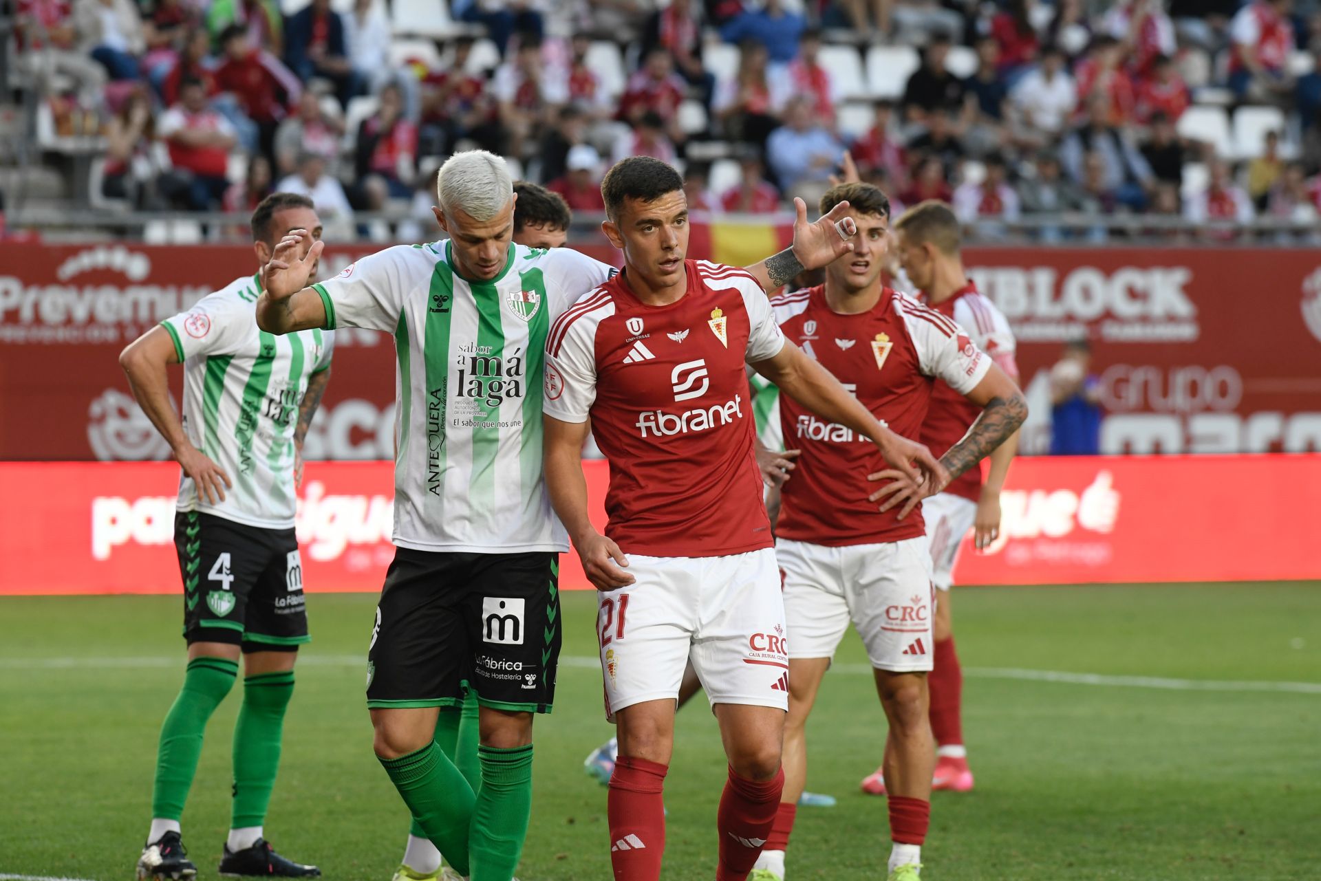 El empate del Real Murcia contra el Antequera, en imágenes