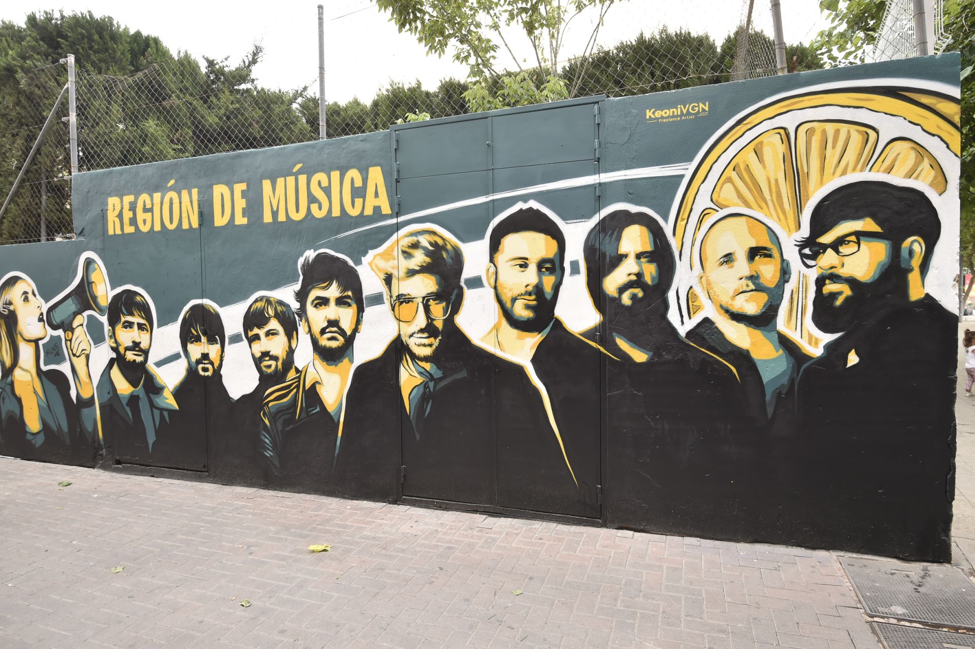El mural del Fortaleza Sound en homenaje a los músicos de la Región, en imágenes
