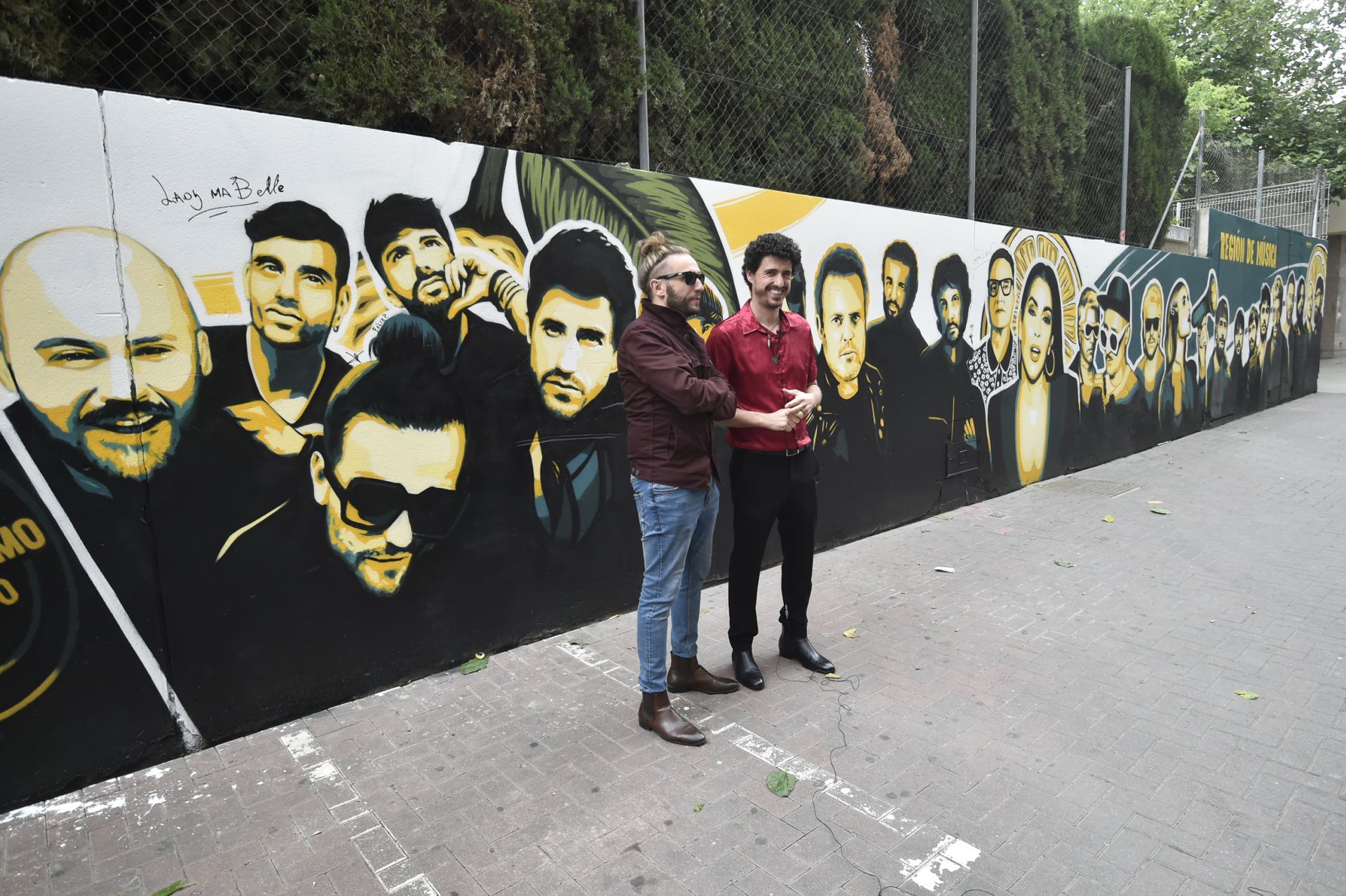 El mural del Fortaleza Sound en homenaje a los músicos de la Región, en imágenes