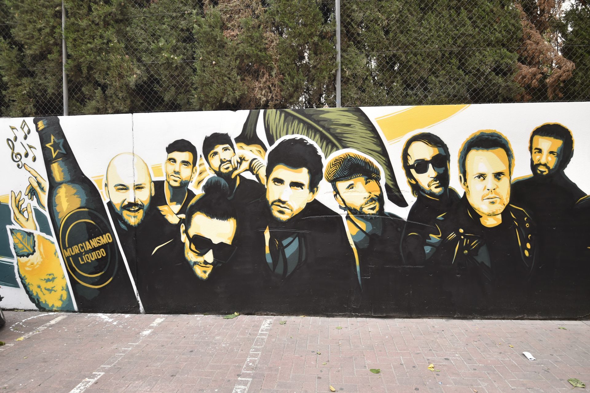 El mural del Fortaleza Sound en homenaje a los músicos de la Región, en imágenes