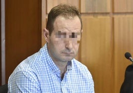 El acusado, este lunes, en el juicio ante jurado en la Audiencia Provincial.