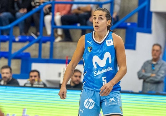 Isa Latorre, durante la visita del Movistar Estudiantes al Hozono Jairis de esta temporada.