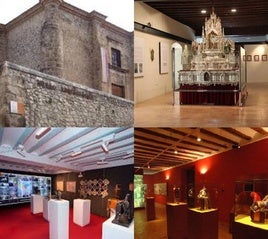 Arriba, Museo Arqueológico y Museo de la Vera Cruz; abajo, Museo de los Caballos del Vino y Museo de la Fiesta