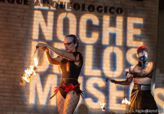 Un espectáculo en Cartagena, en 2023.