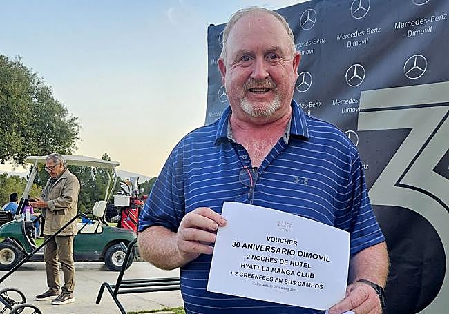 22 metros de 'putt'. Joaquín Javaloyes fue el ganador de la estancia con golf en el Grand Hyatt La Manga Club, al meter el 'putt' de 22 metros en el torneo de 'putter' propuesto por la organización.