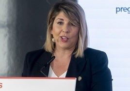 Noelia Arroyo, durante una rueda de prensa.